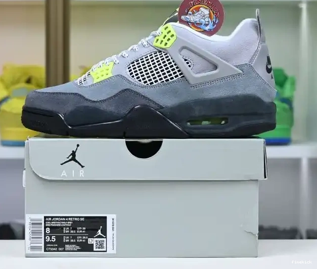Air Jordan 4 Jordan retro se'95neon 0423